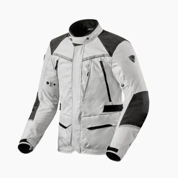 Rev'it! Jacket Outback 4 H2O Silver Black - Chromeburner