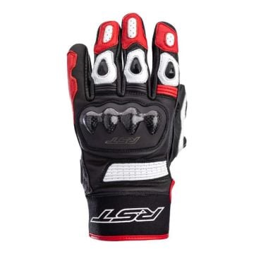 RST Freestyle 2 Ce Mens Glove Noir Blanc Rouge Gants