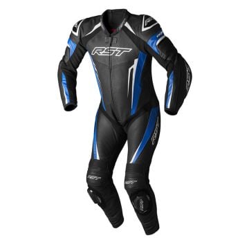 RST Tractech Evo 5 1-Teiler Motorrad Lederkombi Blau Schwarz Weiß
