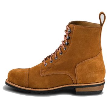 ROKKER Urban Rebel Crunchy Havana Rough Out Light Brown Motorcycle Boots