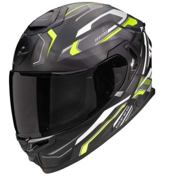 Scorpion EXO-GT SP AIR Augusta Mat Noir Gris Vert Casque Intégral