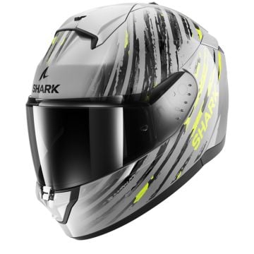 Shark Ridill 2 Assya Argent Anthrazit Jaune SAY Casque Intégral