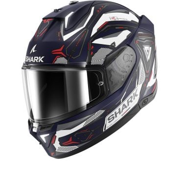 Shark SKWAL i3 Linik Mat Bleu Blanc Rouge BWR Casque Intégral