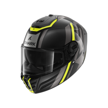 Shark Spartan RS Carbon Shawn Carbon Gelb Anthrazit DYA Integralhelm