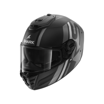 Shark Spartan RS Carbon Shawn Mat Carbon Silver Anthracite DSA Full Face Helmet