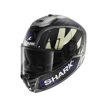 Shark Spartan RS Stingrey Matt Anthrazit Anthracite Blau AAB Integralhelm