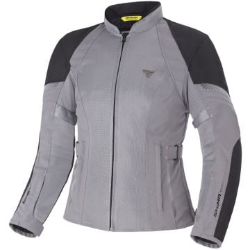 SHIMA Jet Waterproof Ladies Grey Textile Motorcycle Jacket