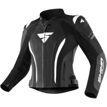SHIMA Miura 2.0 Ladies Black White Leather Motorcycle Jacket