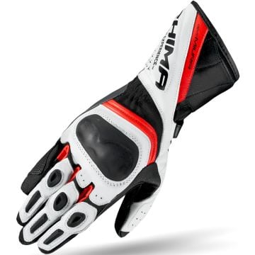 SHIMA Miura Perforated Ladies Black White Red Motorcycle Gloves