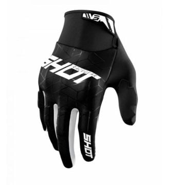 SHOT Drift Spider Nero Bianco Guanti