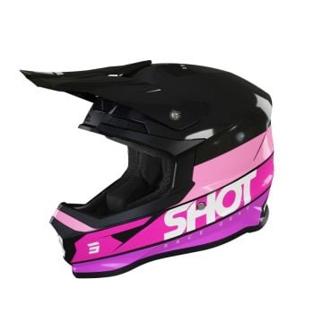 SHOT Furious Story Pink Glossy Offroad Helmet