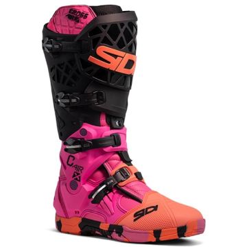 Sidi Crossair-X Schwarz Pink Orange Motocross Stiefel