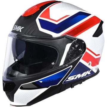 SMK Gullwing Supertour Blanco Azul Casco Modular