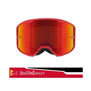 Spect Red Bull Strive Mx Goggles Single Lens Red Black Red