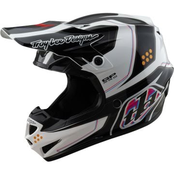 Troy Lee Designs GP Pro MIPS Trooper Black White Blue Red Motocross Helmet