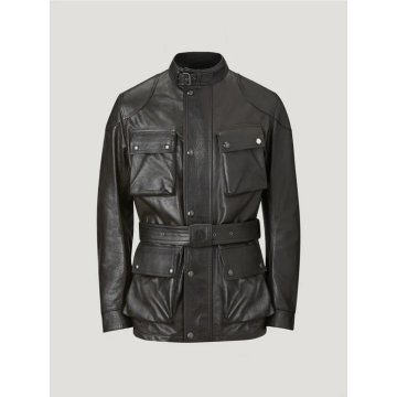 Belstaff Trialmaster Black Leather Jacket