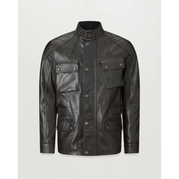 Belstaff Turner Black Leather Jacket