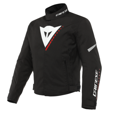 Dainese Veloce D-Dry Schwarz Weiß Lava Rot Jacke