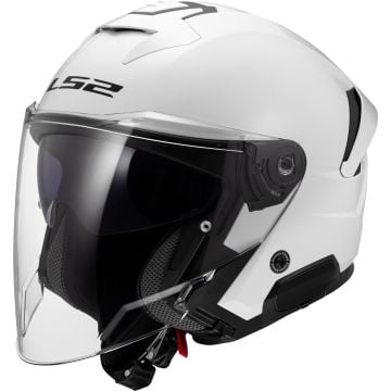 LS2 OF618 Verso II Solid White Jet Helmet