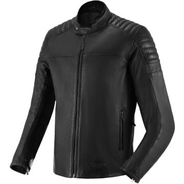 SECA Wanted II Blouson en Cuir Noir Imperméable