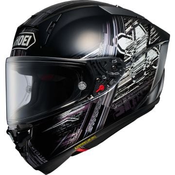 Shoei X-SPR Pro Crosslogo Helmet Black White 