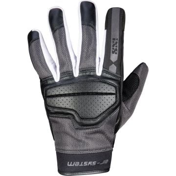 IXS Evo-Air Black Grey White Motorcycle Gloves