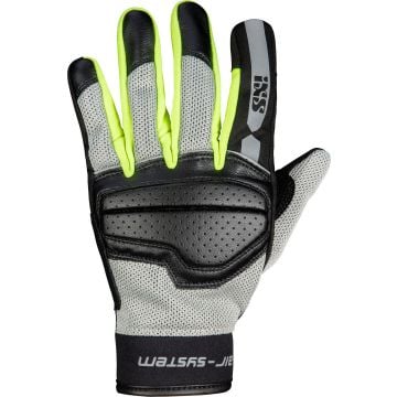 IXS Evo-Air Ladies Black Grey Yellow Motorcycle Gloves