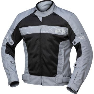 IXS Evo-Air Grey Black Textile Motorcycle Jacket