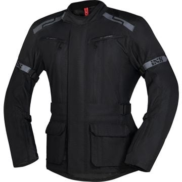 IXS Evans-ST 2.0 Waterproof Touring Black Textile Motorcycle Jacket