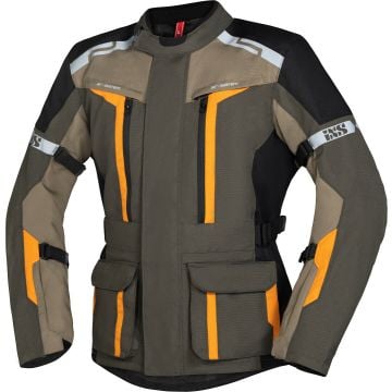 IXS Evans-ST 2.0 Waterproof Touring Olive Textile Motorcycle Jacket