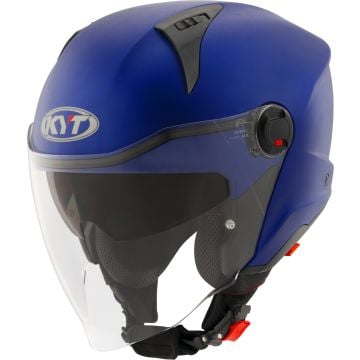 KYT D-City Plain Matowy Niebieski Kask Jet