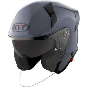 KYT TTR-Jet Plain Grey Jet Helmet