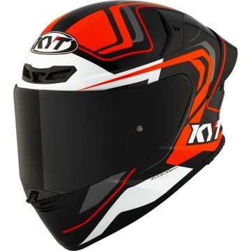 KYT TT-Revo Overtech Schwarz Orange Integralhelm