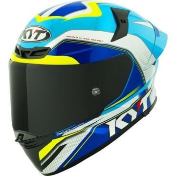 KYT TT-Revo Grand Prix Blau Gelb Integralhelm