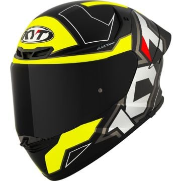KYT TT-Revo Electron Matt Schwarz Gelb Integralhelm