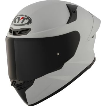 KYT TT-Revo Plain Matt Light Grey Full Face Helmet