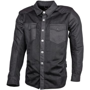 gms Lynx Mesh Black Motorcycle Riding Shirt