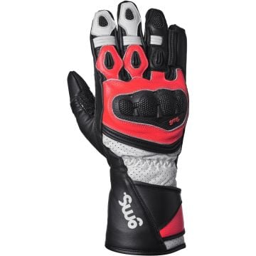 gms GR-1 SF Black White Red Perforated Gloves