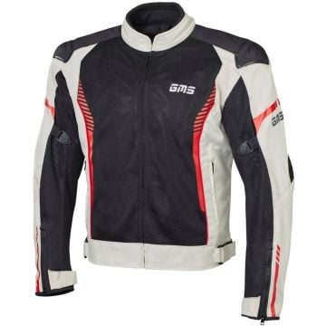 gms Samu Mesh Grey Black Red Textile Jacket