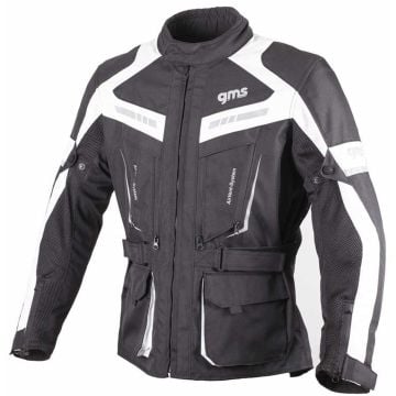 gms Track Light Black White Textile Jacket