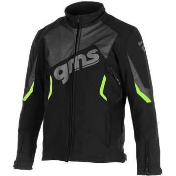 gms Arrow Black Green Motorcycle Softshell Jacket
