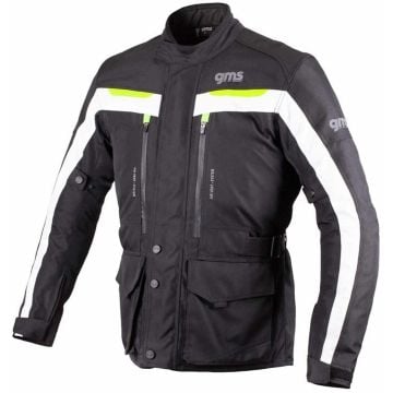 gms Gear Black White Neon Yellow Textile Jacket