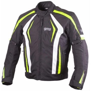 gms Pace Black White Neon Yellow Textile Jacket