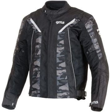 gms Ventura Black Camouflage Mesh Textile Jacket