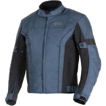 gms Lagos Blue Black Waterproof Textile Jacket