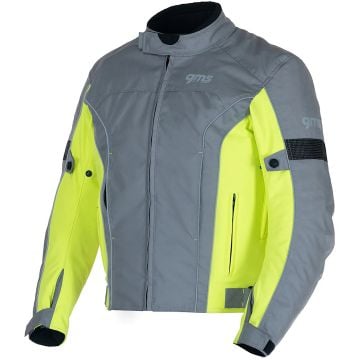 gms Lagos Grey Yellow Waterproof Textile Jacket