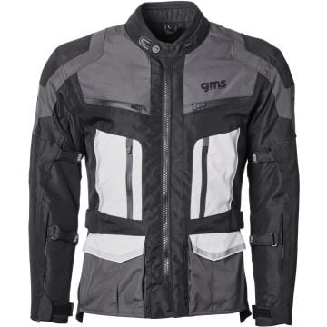 gms Tigris Black Grey White Waterproof Textile Jacket