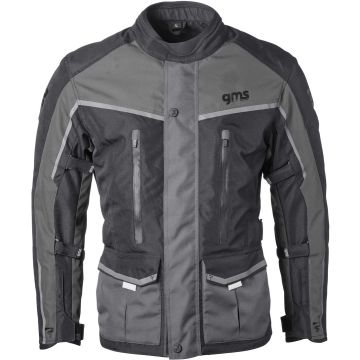 gms Twister Neo Black Grey Waterproof Textile Jacket
