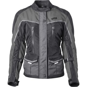 gms Twister Neo Ladies Black Grey Waterproof Textile Jacket