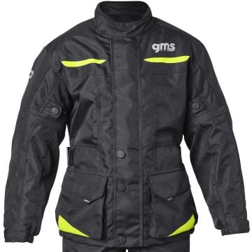 gms Gear Kids Black Waterproof Textile Jacket